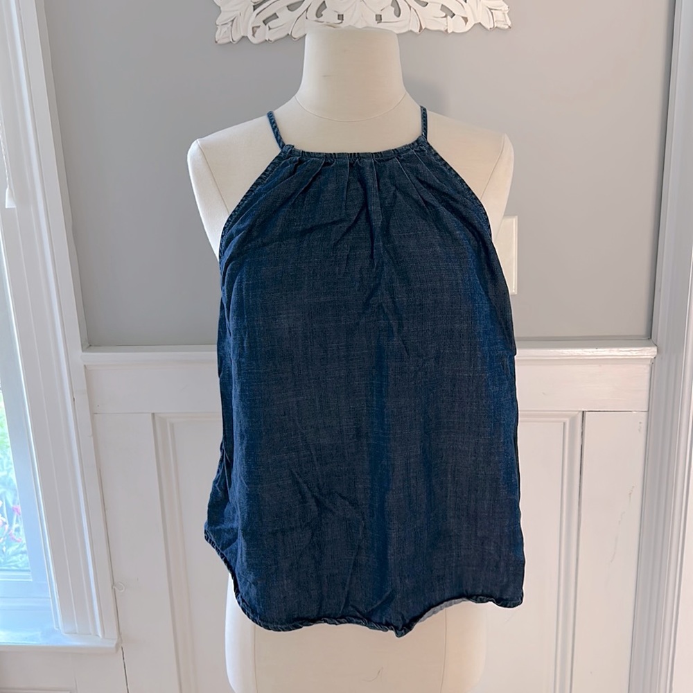Francesca’s denim swing top, size small